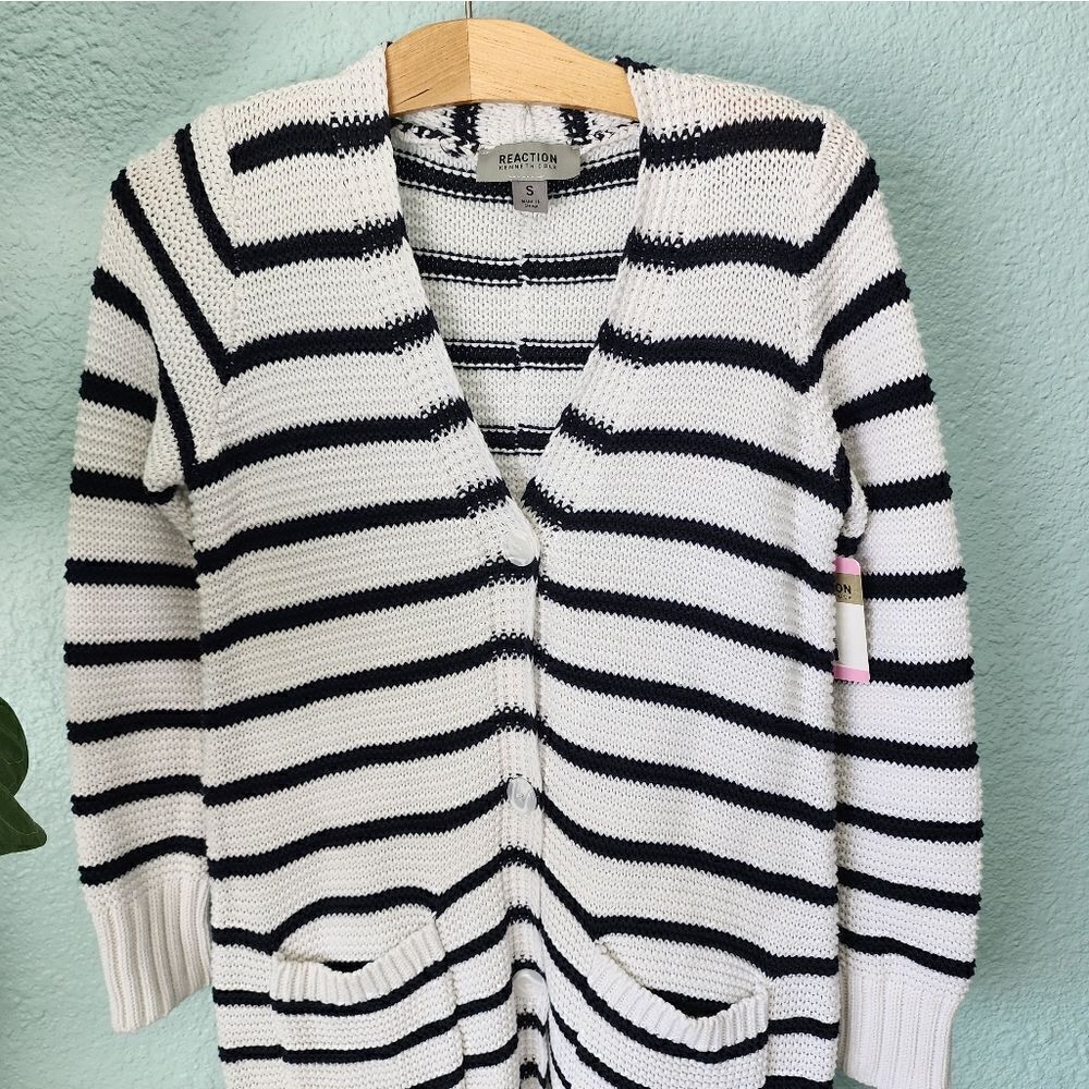 Reaction Kenneth Cole chunky knit coastal duster cardigan sweater